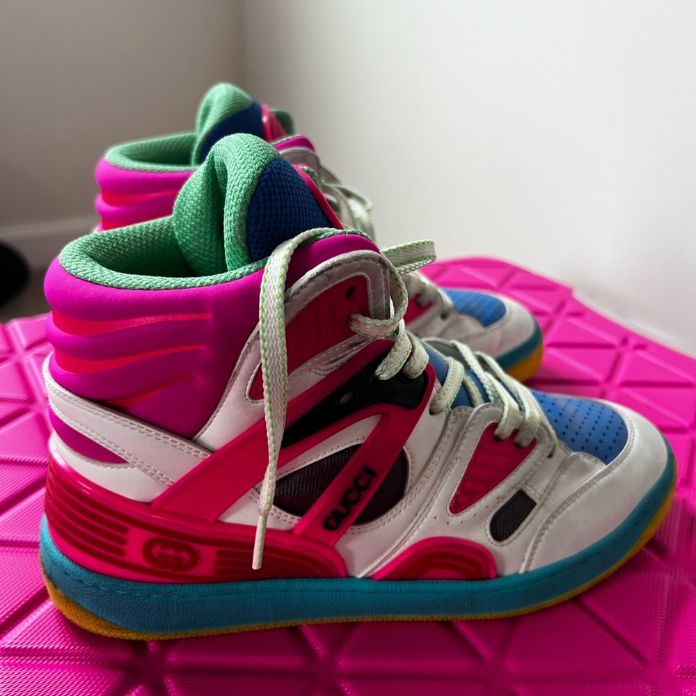 Authentic Gucci high top sneakers for women